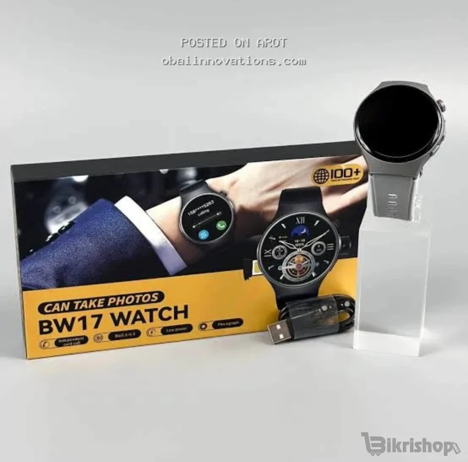 BW17 Smart Watch - Round Dial Business Watch - Bluetooth Calling - Pho