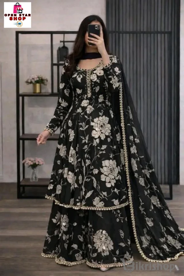 Golap Gown Three Piece Nice colour