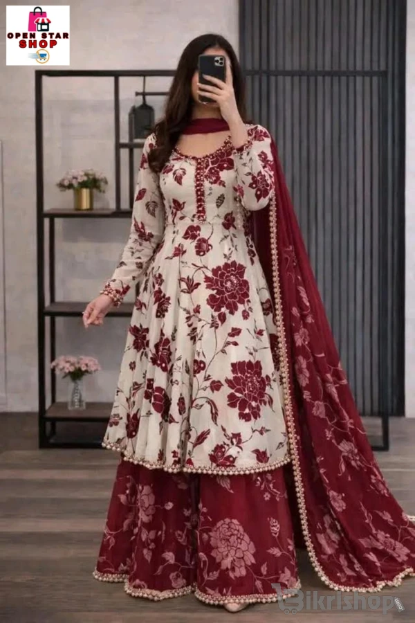 Golap Gown Three Piece Nice colour photo 3