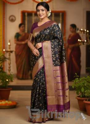 Kashmeri Katan Saree photo 4