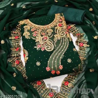 Georgette Embroidery Four Piece photo 4