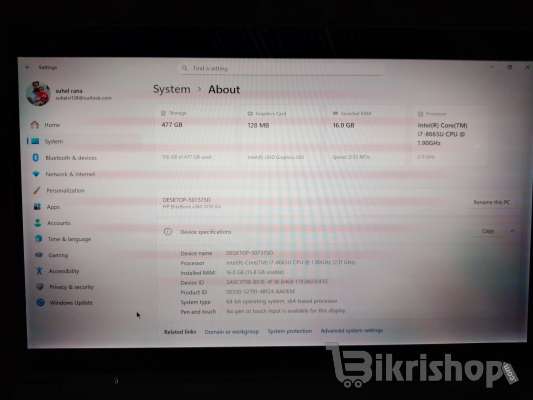 hp elitebook i7 model 1030, 16/512ssd photo 4
