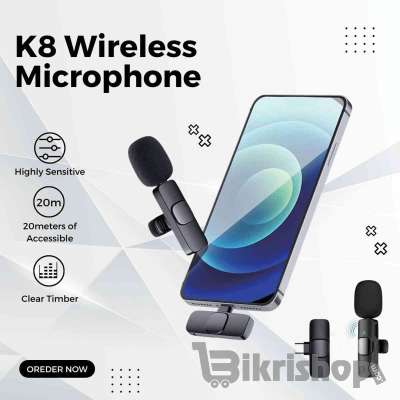 K8 Wireless Microphone টাইপ সি এবং টাইপ বি একসাথে photo 1