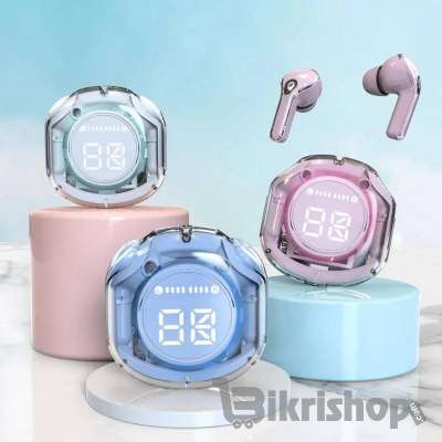 Ultrapods Pro True Wireless Earbuds with Display Transparent Design, B photo 1