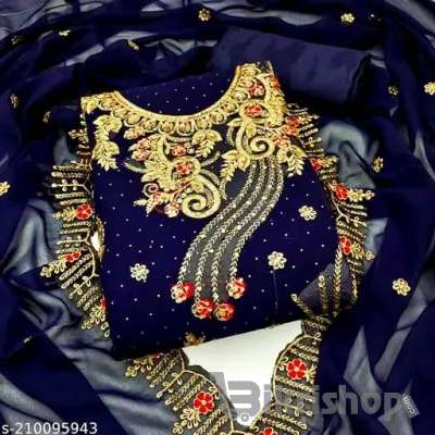 Georgette Embroidery Four Piece photo 1