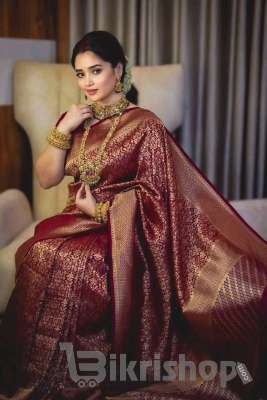 Royal Elegance Benaroshi Katan Saree photo 1