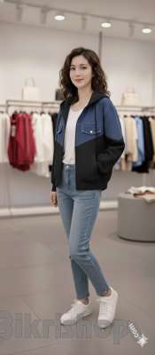 denim color jacket photo 3