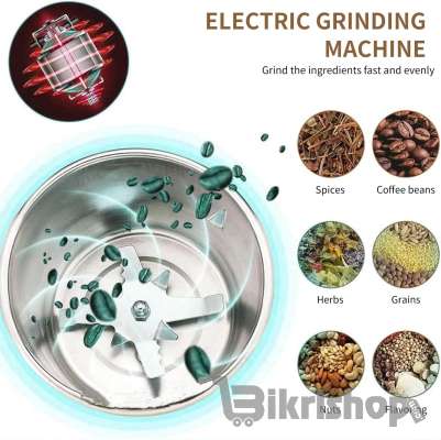 Coffee Grinders Electric Safe and DurableEasy handling,Bean, Herb,Spice Grinder,ButtonsGrinder for kitchenSpice Grinder Electric photo 3