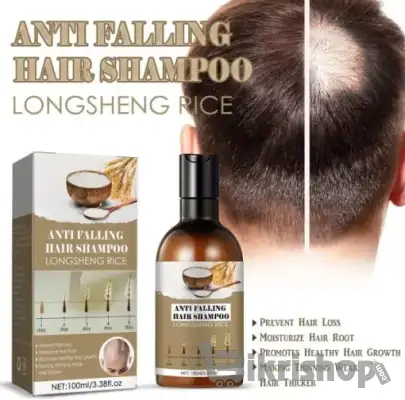Rice Water Hair Care Shampoo – Hair Fall Control, Dandruff Removal, Vo photo 3