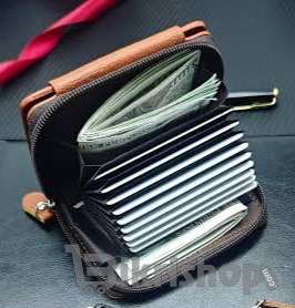 Brown Debit Credit Card Holder Wallet for Men And Women photo 3