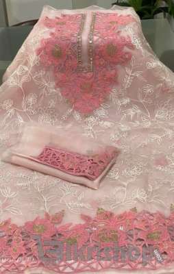 Sopura pure soft moslin embroidery unstitched 4 piece photo 3