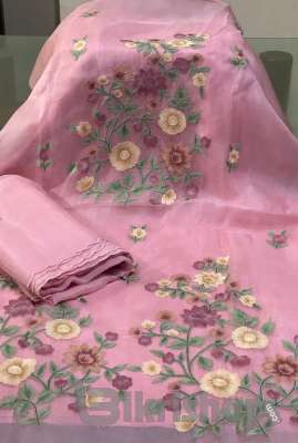 Sopua pure soft moslin fully embroidery unstitched4 piece collection photo 3