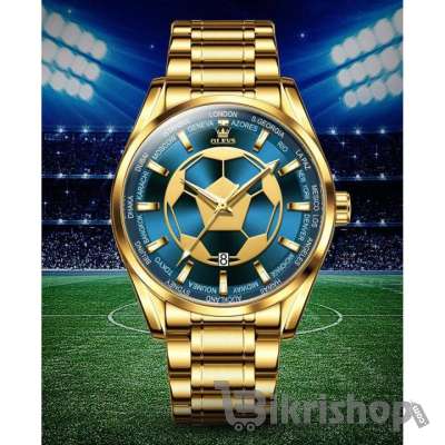 OLEVS 9949 Luxury Football Dial Watch – 850 Tk ⌚ photo 3