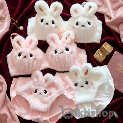 Cute Bunny Soft Bra & Panty Set – Super Soft & Adorable Comfort Wear. photo 3