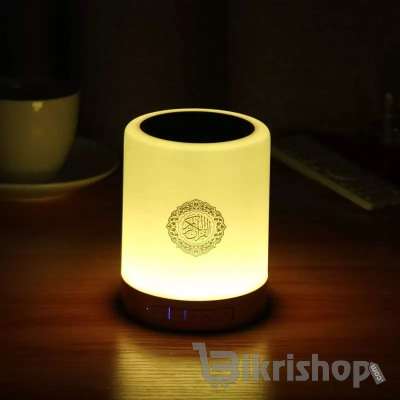 3 in 1 Smart Touch Lamp Quran Speaker and clock with Remote & App Control (SQ-122) photo 3
