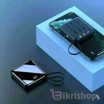 Mini Power Bank With 4 Built-In Cables – Fast Charging 20000mAh photo 3