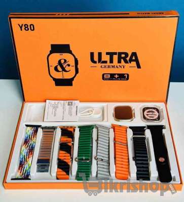 Y80 Ultra Smart Watch (8+1 Combo Set) – একসাথে স্টাইল, টেকনোলজি ও পারফরম্যান্স! ⌚ photo 2
