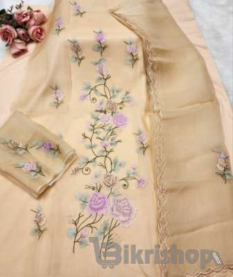 Sopura pure soft moslin embroidery unstitched 4 piece photo 2