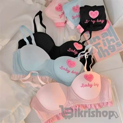 Baby Bay Soft Cotton Bra & Panty Set – Cute, Comfortable. photo 2