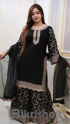 Premium Soft Jorjet With sequence embroide photo 2