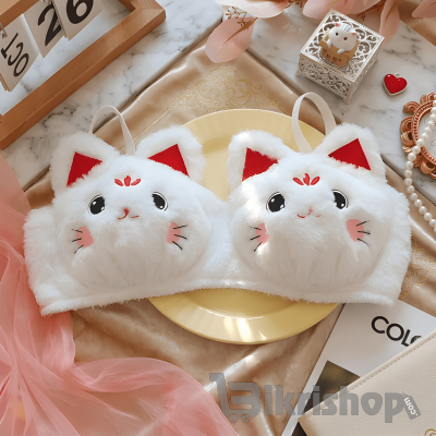 Cute Cartoon Cat Soft Bra for Girls – Comfortable & Skin-Friendly photo 2