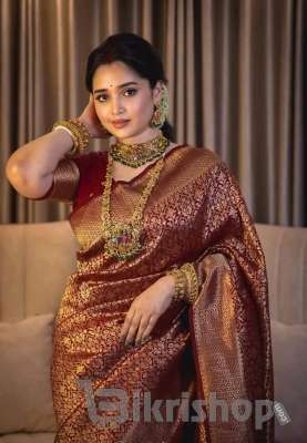 Royal Elegance Benaroshi Katan Saree photo 2