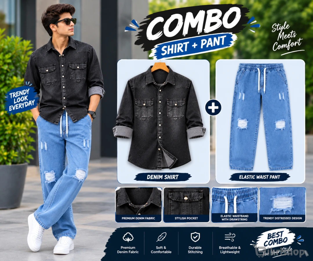 স্টাইলিশ ছেলেদের প্রথম পছন্দ — Premium Denim Combo