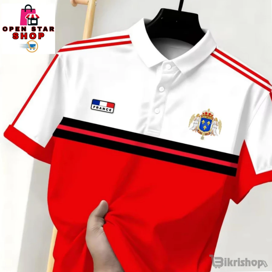 সুন্দর কালারফুল হাফ হাতা পোলো গেঞ্জি শার্ট photo 1
